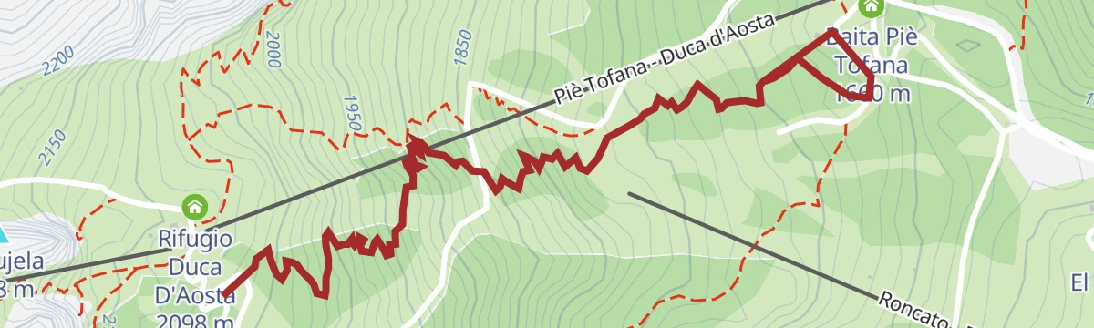 Route map: Cortina Bike Park - Krampus